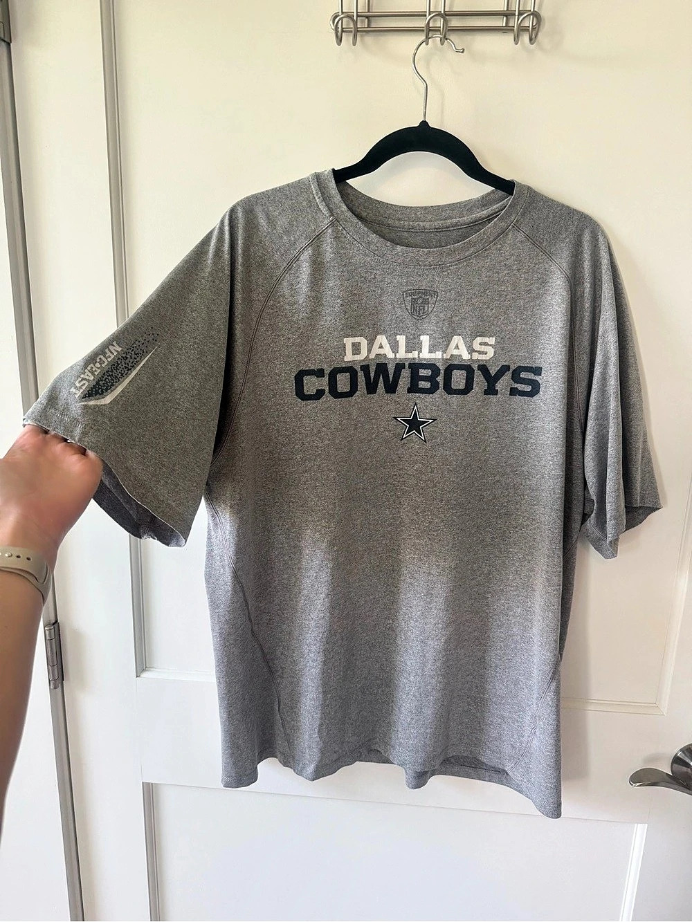 Reebok NFL Dallas Cowboys Football T-Shirt Gray - XL